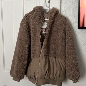 Brand new Sherpa puffer jacket from boohoo
